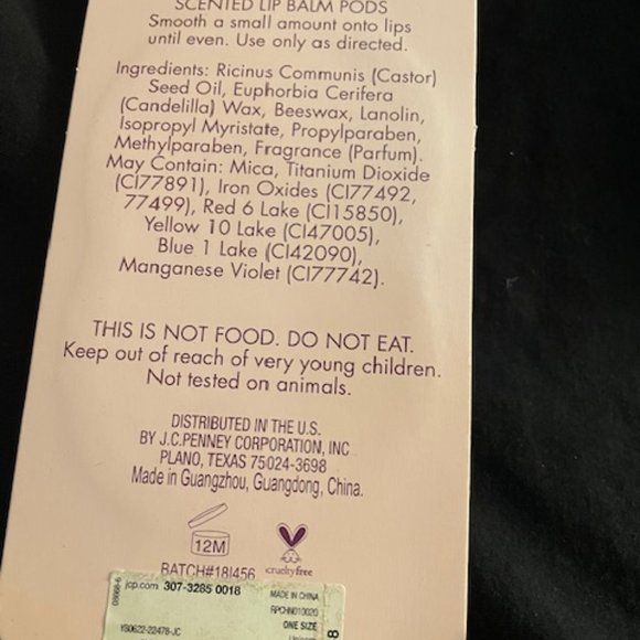 Arizona Jean 2018 Lip Balm Pod Duo Berry Cream Scented.  2 Pods.  ages 6+ NWT - Picture 4 of 7